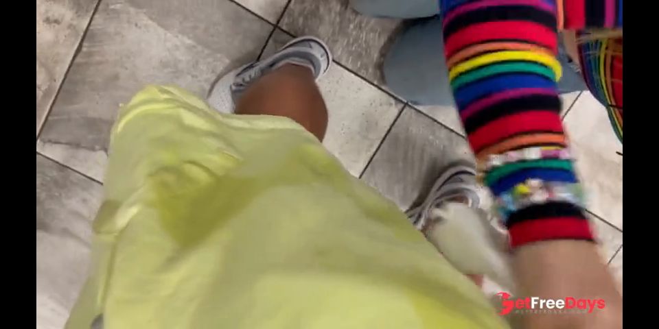 Jurassic Cock gets Sucked to Jurassic Park Music at Theme Park - Laney Grey