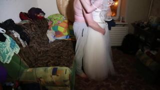 free adult video 30 hot hardcore hardcore porn | Bride in wedding dress doing blowjob to the camera | amateur