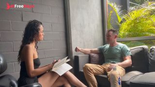 Sloppy BJ and Bareback Sex with Latina Sex Therapist