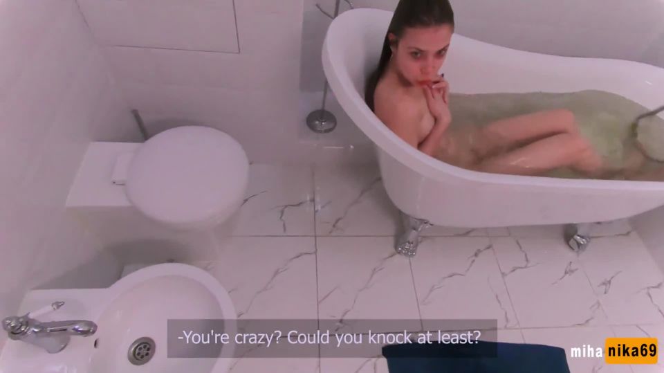 MihaNika69 in 110 Dispute with Evil Stepsister over Bath Ended in Sex - Family Therapy - POV, forced smoking fetish on teen 