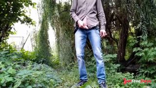 Fucked my mother-in-law doggy style outdoors with hot cum on her ass