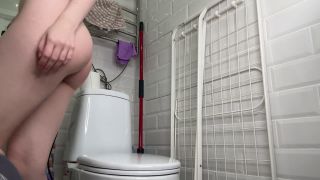 Brought Herself To Orgasm In The Bathroom At A Party.