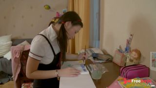 Teen Slut Orika Z Pleasures Her Pussy Instead Of Doing Her Homework