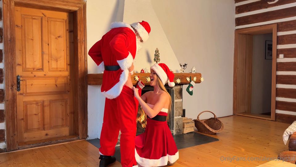 Only Fans - Alexis Crystal - Santas Anal Helper - Santa outfit