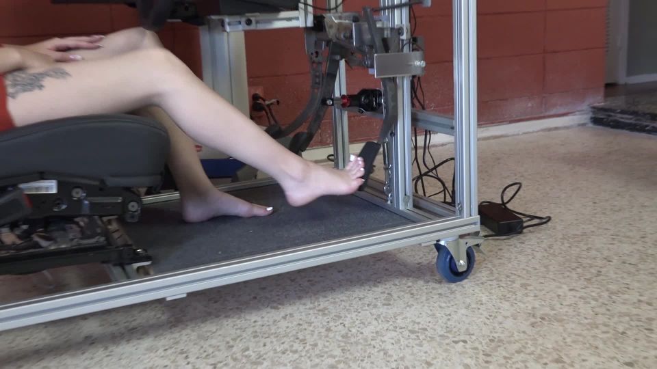 online adult clip 31 The Pedal Laboratory – Maia Evaluates Shoes for Driving in the Simulator, satin blouse fetish on femdom porn 