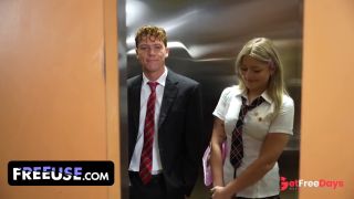 My Tight Little Pussy Gets Pounded By A Stranger While We Are Stuck In The Elevator - Free Use