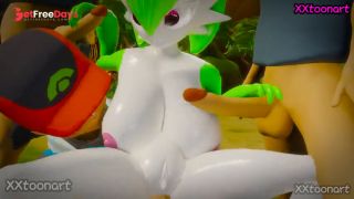 Pokemon 3D Hentai - No.281 Gardevoir ThreeSome with Ash