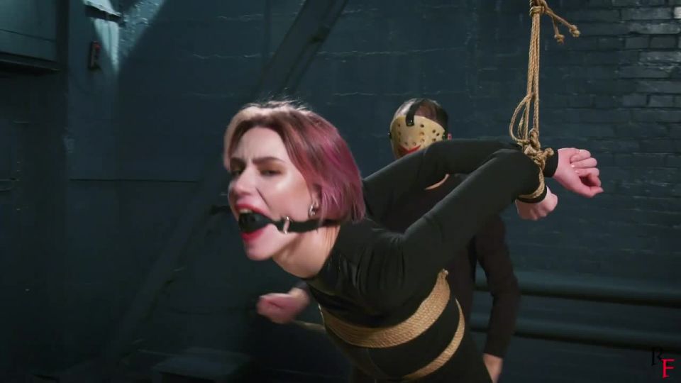 RF MOVIES - Agent Astrid Failed A Mission Tight Ropes And Leather Bondage.