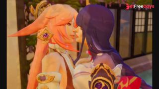 The Bathhouse Raiden Shogun x Yae Miko Genshin Impact