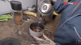I wanted a cappuccino and my bf helped me with that
