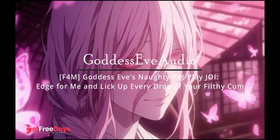 F4M Goddess Eves Naughty Pet Play JOI Edge for Me and Lick Up Every Drop of Your Filthy Cum