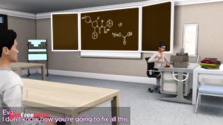 College teacher helps student improve grades in pantyhose, sex