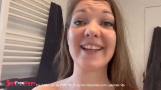 She shoves the biggest dildo she found inside