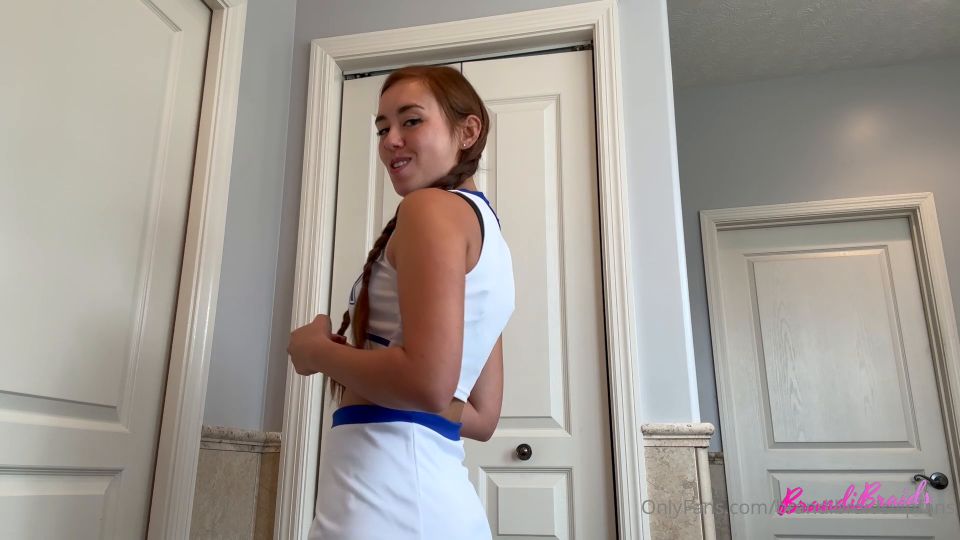 free porn video 19 tall girl fetish Brandi Braids – Cheerleader SOLO, joi video on femdom porn