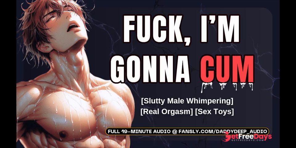 Pathetic Slutty Male Moaning While I Fuck Ginormous Dildo  Male Moaning Audio  NSFW ASMR