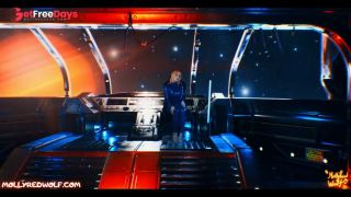 Filled Samuss Throat with His Big Cock on a Spaceship. Ripped Latex - MollyRedWolf