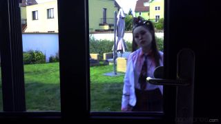 adult xxx video 5 Zombie teen Halloween double team on school hairy asian anal