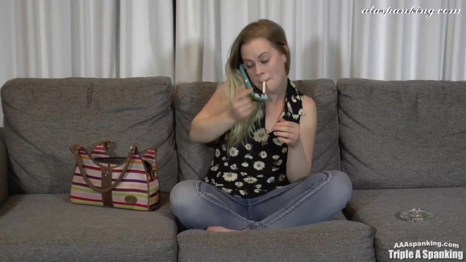 xxx video 1 Tripleaspanking – Stevie spanked for smoking part 1 on fetish porn femdom maid