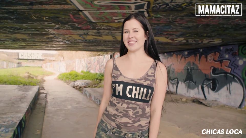 MAMACITAZ  Sexy Girl Cassie Fire Gets Naked In Public And Fucks Big Bla.