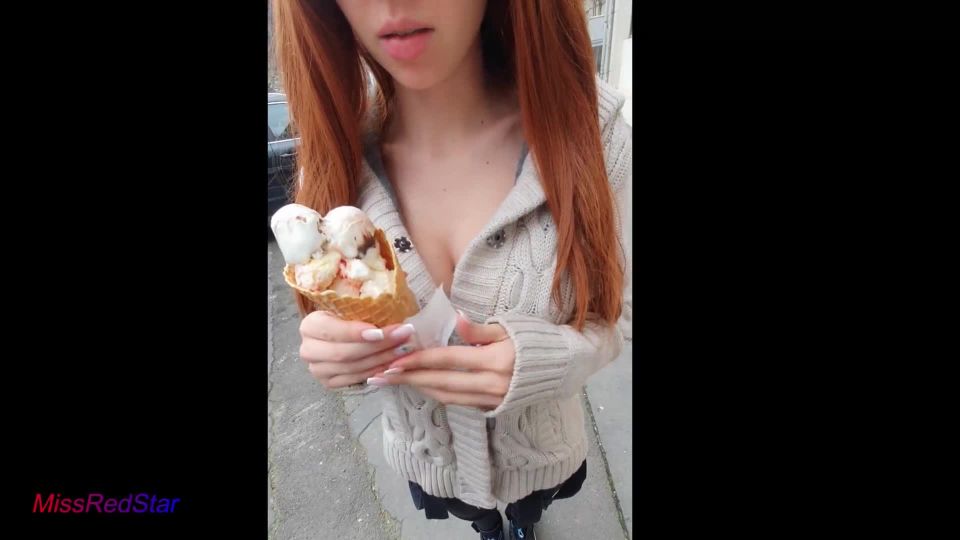 free video 34 MissRedStar - Random Guy Offered to Busty Teen Ice Cream for TITFUCK ... So I DID IT  | big tits | pornstar keds fetish