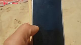 Public Beach Orgasm with Lovens Lush Control by My Stepbro