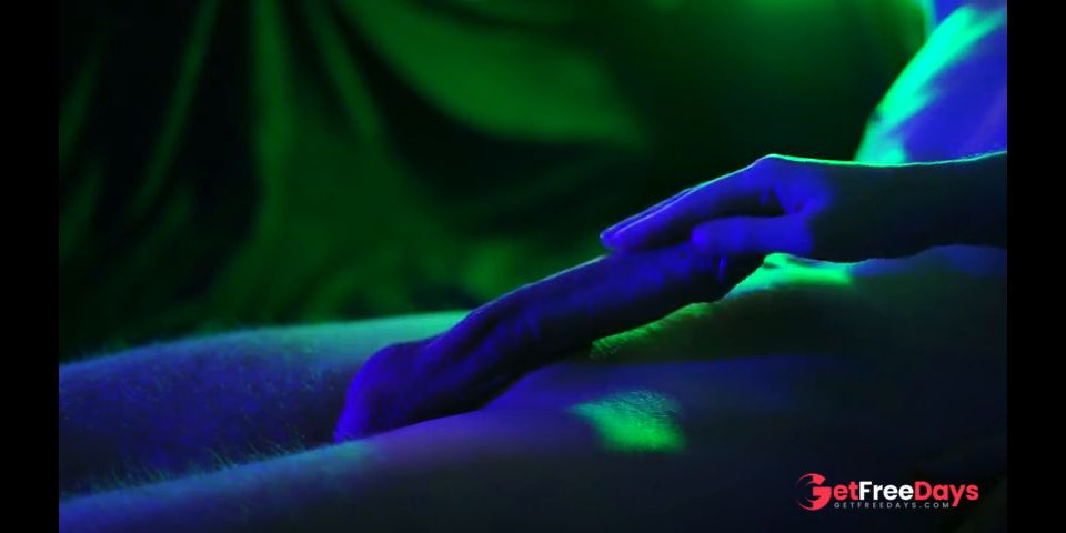 His cock looks beautiful in this light, and I love the way it glints on him. Great hand job