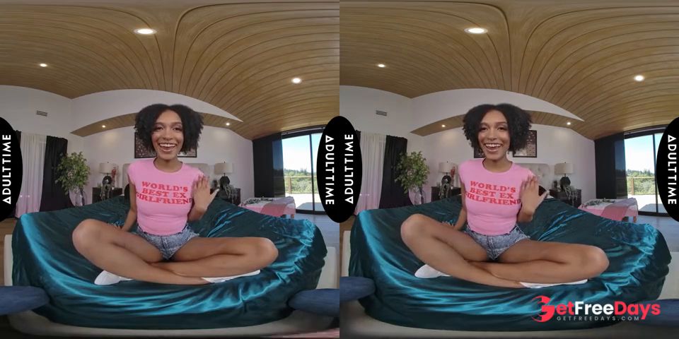 UP CLOSE VR - Naughty Petite Brunette Addis Fouche Drops Shorts To Wildly Ride Your Big Dick POV