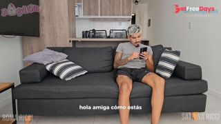 I Provoke and Fuck My Friends Boyfriend while He Doesnt See Us