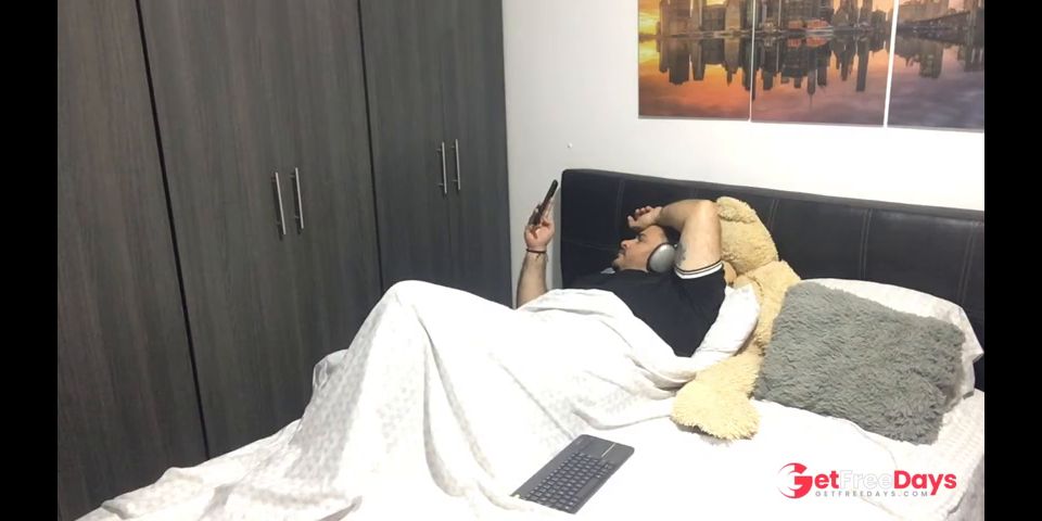 My horny stepdaughter masturbates in front of me and makes a video