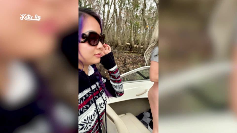 xxx video clip 39 amateur porn KatieLin – NextDoor – Boatday on St Johns w BabyAnne 4some, rough sex on toys
