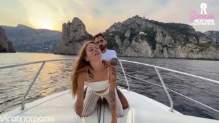 Cumshot Italian skipper fucks american tourist on his boat Sammm Next Door