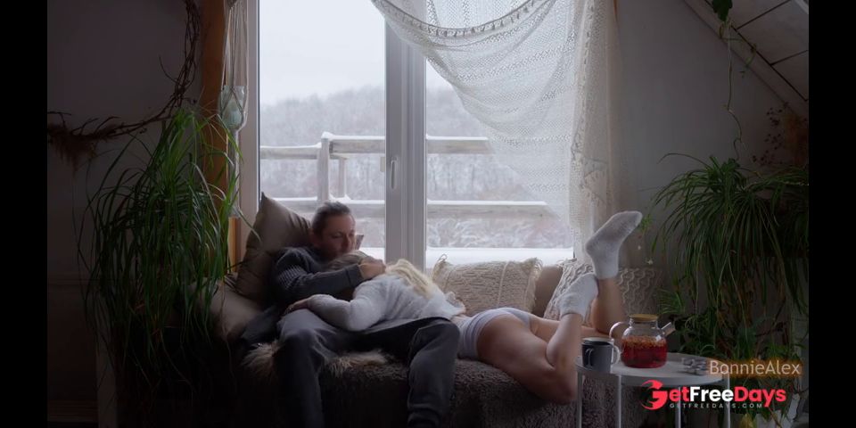 Winter Brings Us Closer Together. Kisses, Hugs and Passionate Sex