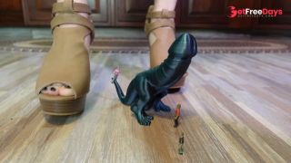 I have gone on a rampage in My heels with My friend Dino Dick, We love crushing little bugs who dare