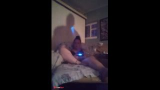 Milf Filming Herself Playing Video Games In Her Black Bra and Panties