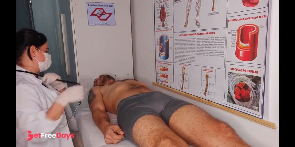 Oops... my dick went up in front of the nurse