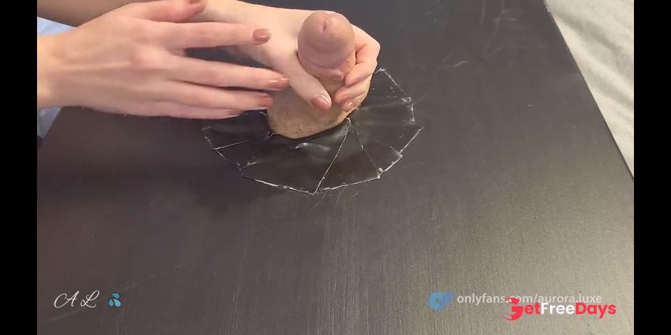 Close-Up Teasing Cock Massage With Vibrator - Massive Cum