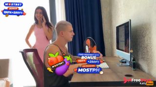 Cuckold Cleanup Creampie from Pussy after Rough Sex with the Wifes Lovers