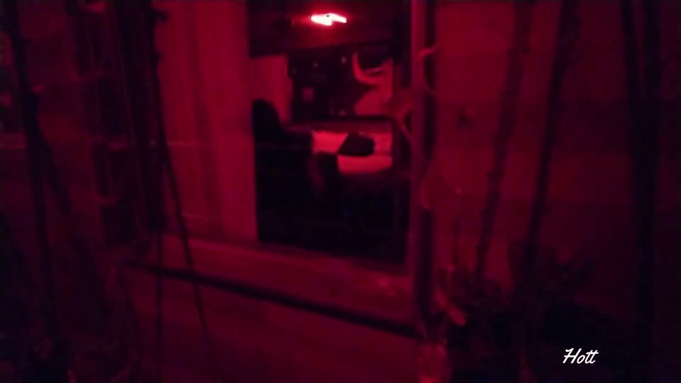 Spying thru window horny roommate fingering pussy - Masturbation