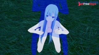 Yoisaki Kanade long hair and I have intense sex in the meadow. - Project SEKAI Hentai