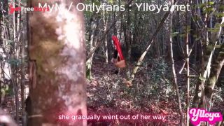 Little lost girl punished by the wolf