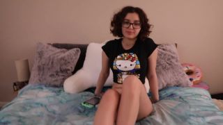 xxx video 14 leg cast fetish Leana Lovings – Step Bro Interrupts My Gaming Session, jerkoff instructions on pov