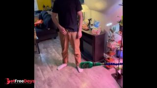 Sexy ginger construction worker enjoy your pocket puss trap at lunch. Fit redhead big dick cum shot