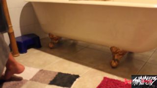 Chantelle Fox Gives a Nasty Bj on the Bathroom Floor