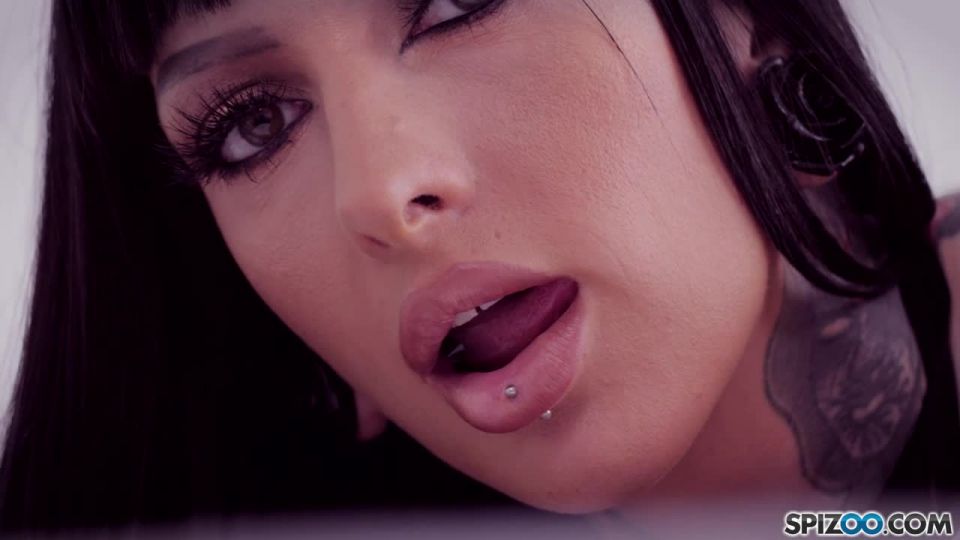 xxx video clip 5 Jessie Lee in Hot Tattooed Brunette gets Double BBC,  on brunette girls porn 