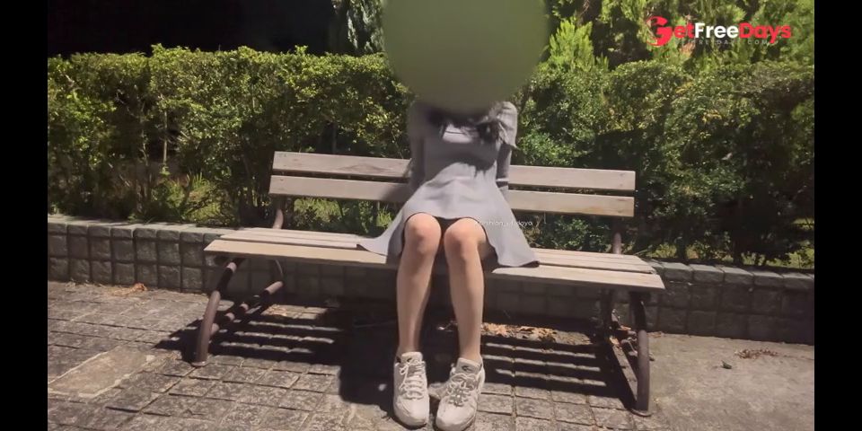 Dildo masturbation in the park at night I also tried cowgirl with love juice