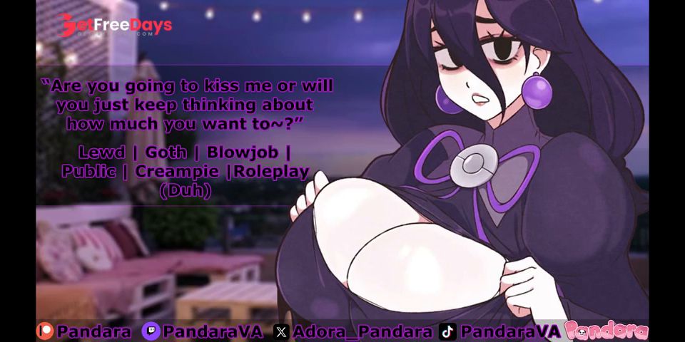 F4A Fucking A Goth Milf Over A Balcony  Lewd Audio
