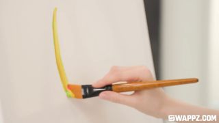 Video Ava Davis, Serena Sterling : Kinky Painters Fuck Their Nude M...