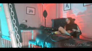 MistressLolaRuin - I Get To Relax Whilst My Poor Mummified Slave Is Bound Down Tightly And Milked - Femdom