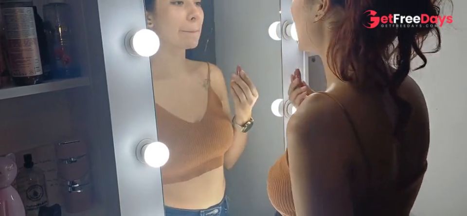 Latina films her first video with her boyfriend and ends up moaning loud.