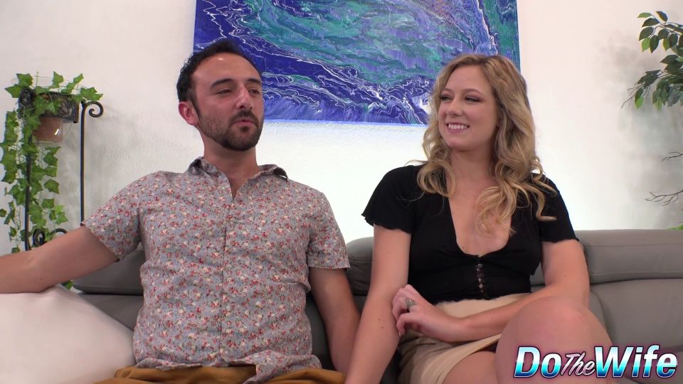 Hot Blonde Wife River Lynn is Thrilled after seeing the Size of his BBC.